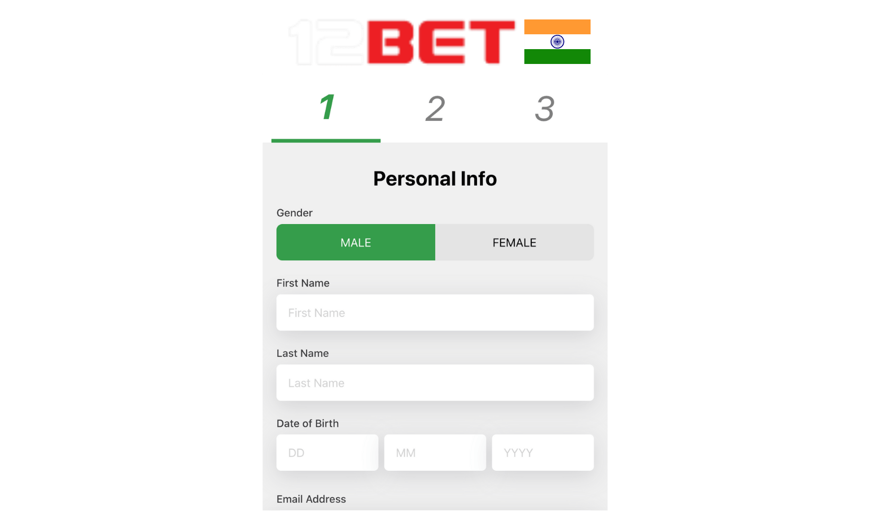 Essential details for registering a 12Bet account in India