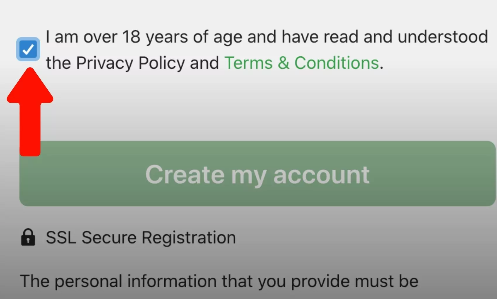 Accepting 12Bet India's terms of service